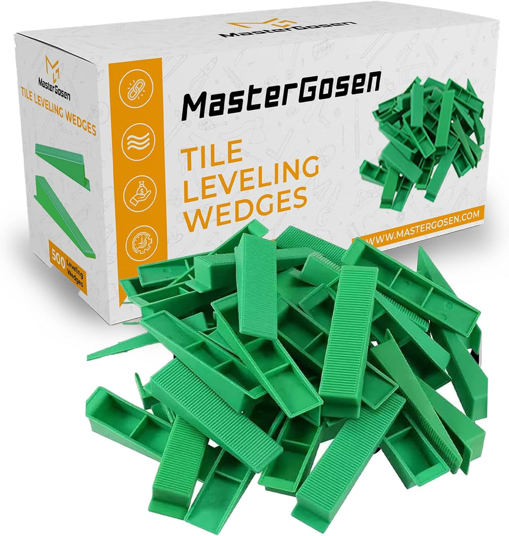 MasterGosen Tile Leveling Wedges – Reusable Tile Installation Spacers