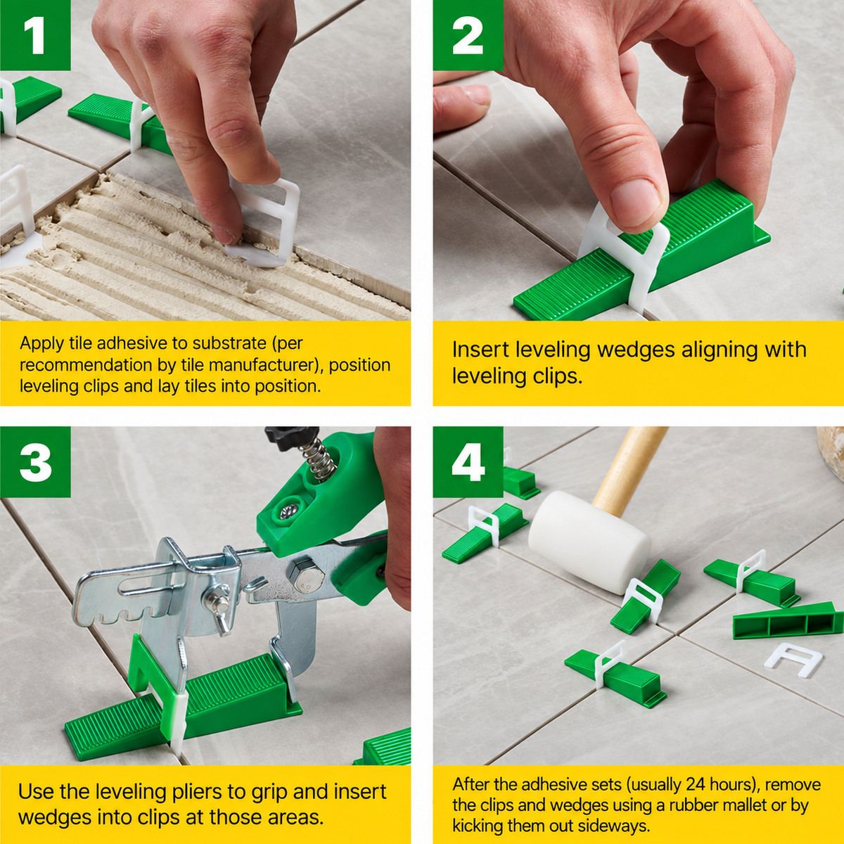 Tile Leveling Clips – Perfect Alignment Every Time (MasterGosen Pro)
