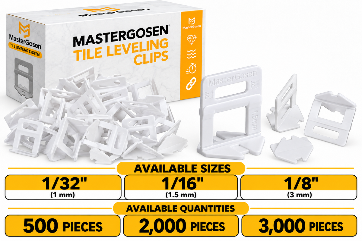 Tile Leveling Clips – Perfect Alignment Every Time (MasterGosen Pro)