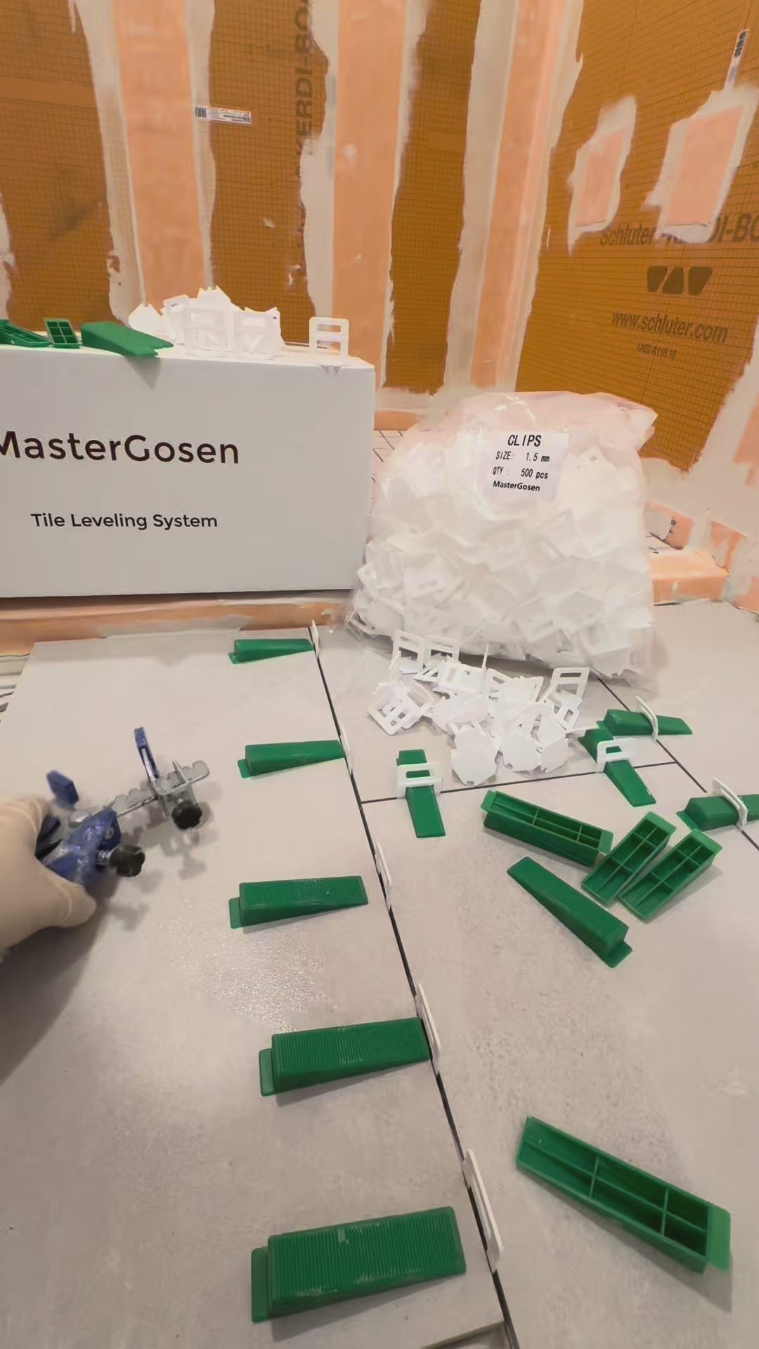 Tile Leveling Clips – Perfect Alignment Every Time (MasterGosen Pro)