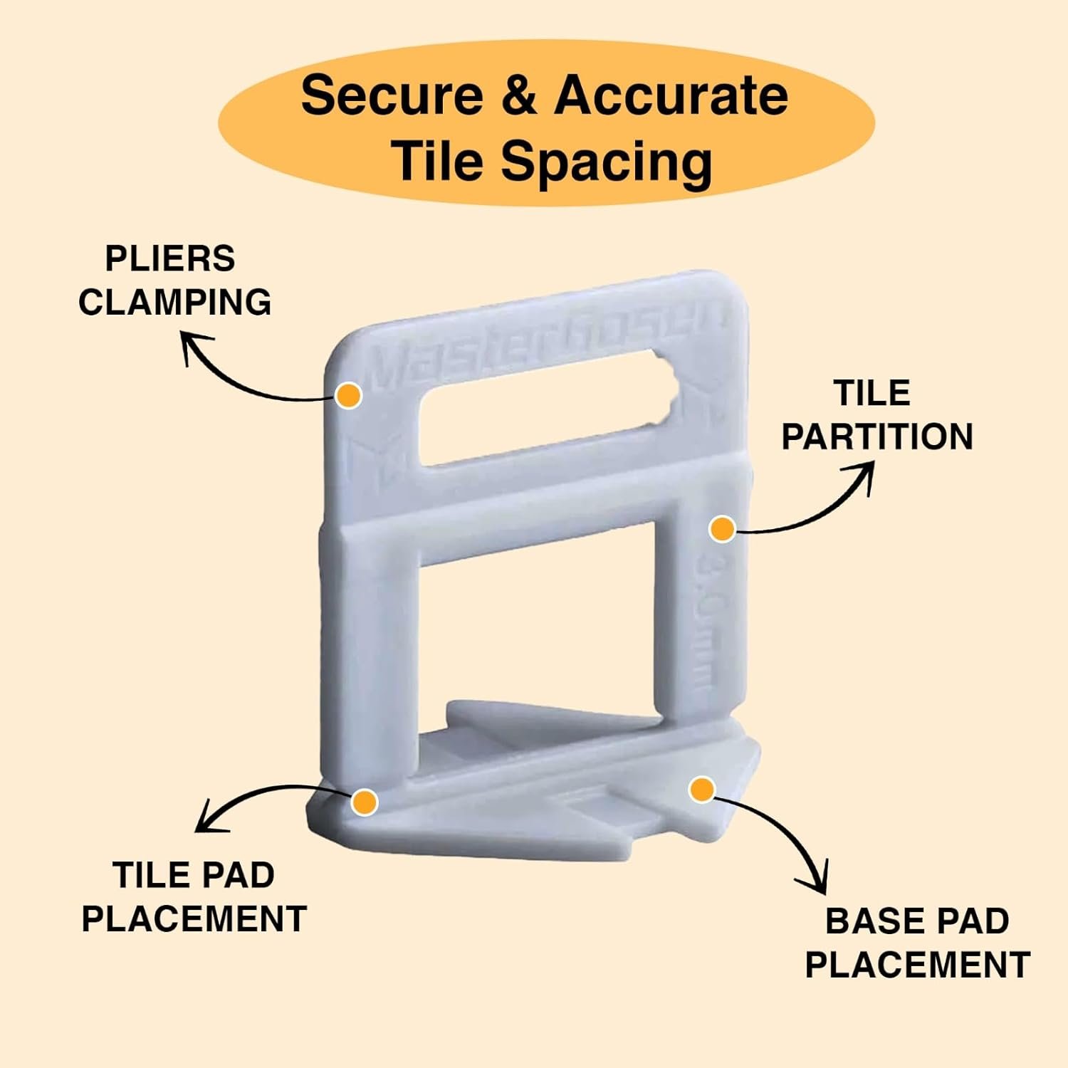 MasterGosen Tile Leveling System Clips with 2000 Pcs - Image 5